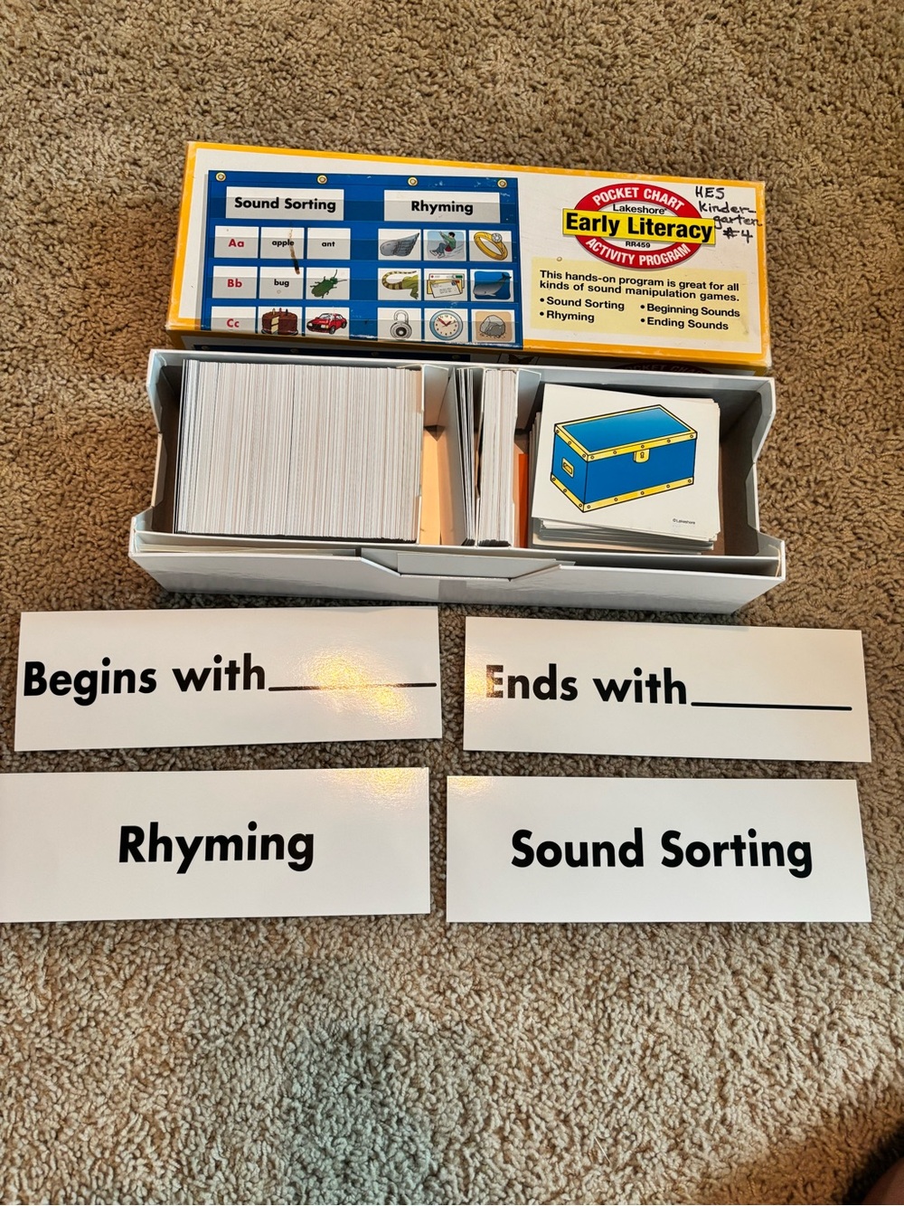 Lakeshore Early Literacy Sound Sorting & Rhyming Activity Set - Yellow